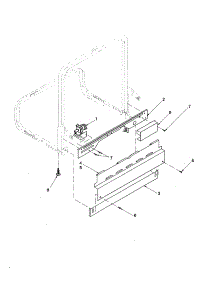 Frame parts for Amana Dishwasher ADW650RAC-PADW650RAC2 from AppliancePartsPros.com