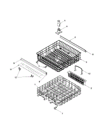 Rack (Padw650raw0 / B0 / C0) parts for Amana Dishwasher ADW650RAW-PADW650RAW0 from AppliancePartsPros.com