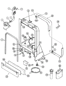 Tub parts for Amana Dishwasher ADW662EAW-PADW662EAW0 from AppliancePartsPros.com
