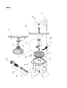 Motor parts for Amana Dishwasher ADW750EAB-PADW750EAB0 from AppliancePartsPros.com