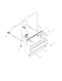 Frame parts for Amana Dishwasher ADW750EAB-PADW750EAB1 from AppliancePartsPros.com