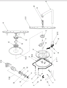 Motor parts for Amana Dishwasher ADW750EAC-PADW750EAC0 from AppliancePartsPros.com