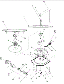 Motor parts for Amana Dishwasher ADW750EAC-PADW750EAC1 from AppliancePartsPros.com