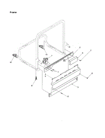 Frame parts for Amana Dishwasher ADW850EAW-PADW850EAW0 from AppliancePartsPros.com