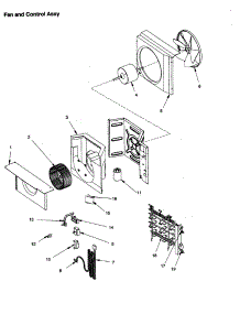 Fan And Control Assembly parts for Amana Room Air Conditioner AE08090A1D-P1225035R from AppliancePartsPros.com