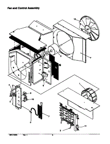 Fan And Control Assembly parts for Amana Room Air Conditioner AE18090C2D-P1225012R from AppliancePartsPros.com