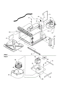 Splash Shield / Blower parts for Amana Countertop Microwave AEC2000-P1323018M from AppliancePartsPros.com