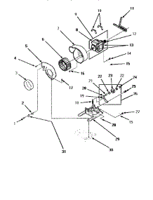 Motor, Exhaust Fan & Belt parts for Speed Queen Dryer AEM497W2-PAEM497W2 from AppliancePartsPros.com
