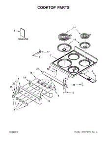 Cooktop Parts parts for Amana Electric Range AEP222VAW2 from AppliancePartsPros.com