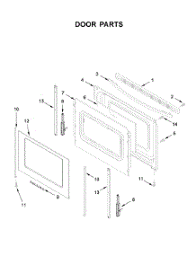 Door Parts parts for Amana Electric Range AER6303MFS2 from AppliancePartsPros.com