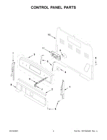 Control Panel Parts parts for Amana Electric Range AER6303MFS3 from AppliancePartsPros.com