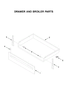 Drawer And Broiler Parts parts for Amana Electric Range AER6303MFW2 from AppliancePartsPros.com