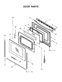 Door Parts parts for Amana Electric Range AER6603SFB2 from AppliancePartsPros.com