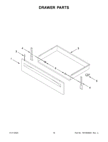 Drawer Parts parts for Amana Electric Range AER6603SFB5 from AppliancePartsPros.com