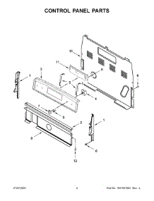 Control Panel Parts parts for Amana Electric Range AER6603SFW3 from AppliancePartsPros.com