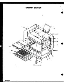 Cabinet Section (Acu-514) (Ccu-514) (Hcu-514) (Wcu-514) (Acu-516) (Ccu-516) (Hcu-516) (Wcu-516) (Aeu-516) (Ceu-516) (Heu-516) (Weu-516) parts for Modern Maid Electric Range AEU-516C from AppliancePartsPros.com
