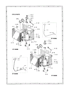 Cycle parts for Sharp Room Air Conditioner AF-1804M6 from AppliancePartsPros.com