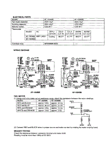 Wiring Diagram parts for Sharp Room Air Conditioner AF-1804M6 from AppliancePartsPros.com