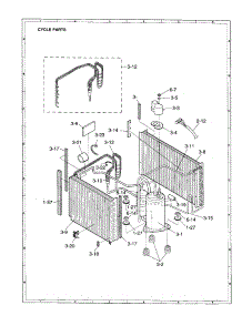 Cycle parts for Sharp Room Air Conditioner AF-2407Y from AppliancePartsPros.com