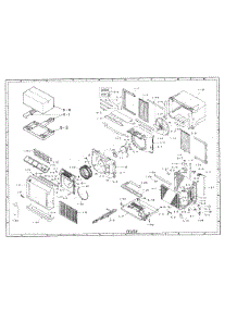 Unit parts for Sharp Room Air Conditioner AF-614M6 from AppliancePartsPros.com