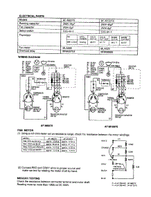 Electrical / Fan Motor parts for Sharp Room Air Conditioner AF-M1007X from AppliancePartsPros.com