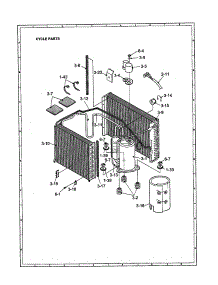 Cycle parts for Sharp Room Air Conditioner AF-M2409Y from AppliancePartsPros.com