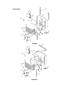 Cycle Parts parts for Sharp Room Air Conditioner AF-M807X from AppliancePartsPros.com