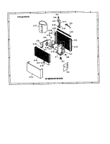 Cycle parts for Sharp Room Air Conditioner AF-M808X from AppliancePartsPros.com