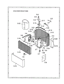 Cycle (Af-R1208x) parts for Sharp Room Air Conditioner AF-R1108X from AppliancePartsPros.com