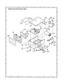 Control Box (Af-T908x) parts for Sharp Room Air Conditioner AF-R1208X from AppliancePartsPros.com