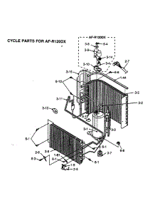 Cycle Parts parts for Sharp Room Air Conditioner AF-R120DX from AppliancePartsPros.com