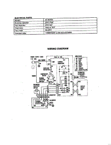 Wiring Diagram parts for Sharp Room Air Conditioner AF-R505X from AppliancePartsPros.com