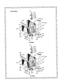 Cycle Parts (Af-R509x / Af-R609x) parts for Sharp Room Air Conditioner AF-R509X from AppliancePartsPros.com