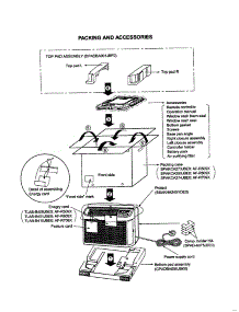Packing And Accessories parts for Sharp Room Air Conditioner AF-R609X from AppliancePartsPros.com