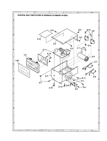 Control Box (Af-R908x / R1108x / R1208x) parts for Sharp Room Air Conditioner AF-R908X from AppliancePartsPros.com