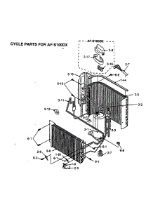 Cycle Parts parts for Sharp Room Air Conditioner AF-S100DX from AppliancePartsPros.com