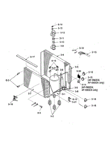 Cycle Parts parts for Sharp Room Air Conditioner AF-S50DX from AppliancePartsPros.com