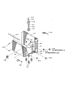 Cycle Parts parts for Sharp Room Air Conditioner AF-S55CX from AppliancePartsPros.com