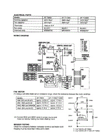 Wiring Diagram parts for Sharp Room Air Conditioner AF-T1106X from AppliancePartsPros.com