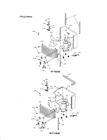Cycle Parts parts for Sharp Room Air Conditioner AF-T1206XB from AppliancePartsPros.com
