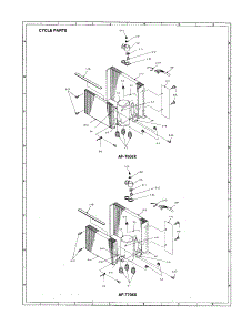 Cycle Parts parts for Sharp Room Air Conditioner AF-T606X from AppliancePartsPros.com