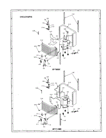 Cycle Parts parts for Sharp Room Air Conditioner AF-T906X from AppliancePartsPros.com
