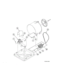 Motor And Belt parts for Alliance Washer AFB50RSP111TW01 from AppliancePartsPros.com