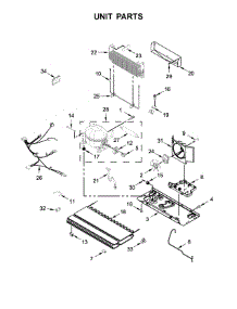 Unit Parts parts for Amana Bottom-Mount Refrigerator AFI2539ERB02 from AppliancePartsPros.com