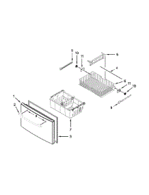 Freezer Door Parts parts for Amana Bottom-Mount Refrigerator AFI2539ERM00 from AppliancePartsPros.com