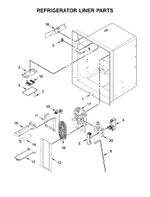 Refrigerator Liner Parts parts for Amana Bottom-Mount Refrigerator AFI2539ERW02 from AppliancePartsPros.com
