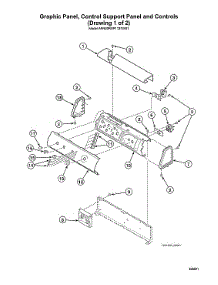 Graphic Panel / Control Support Panel-Afn50rsp113tw01 parts for Speed Queen Washer AFN50RSP113TW01 from AppliancePartsPros.com