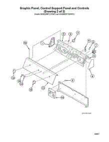 Graphic Panel / Control Support Panel-Afn50rsp115tw01, Afn50rsp115tw13 parts for Speed Queen Washer AFN50RSP113TW01 from AppliancePartsPros.com