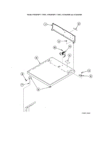 Cabinet Top / Control Hood Rear Panel parts for Alliance Washer AFN51FSP111TN01 from AppliancePartsPros.com