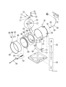 Outer Tub / Front / Clamp Ring parts for Alliance Washer AFN51FSP111TN01 from AppliancePartsPros.com
